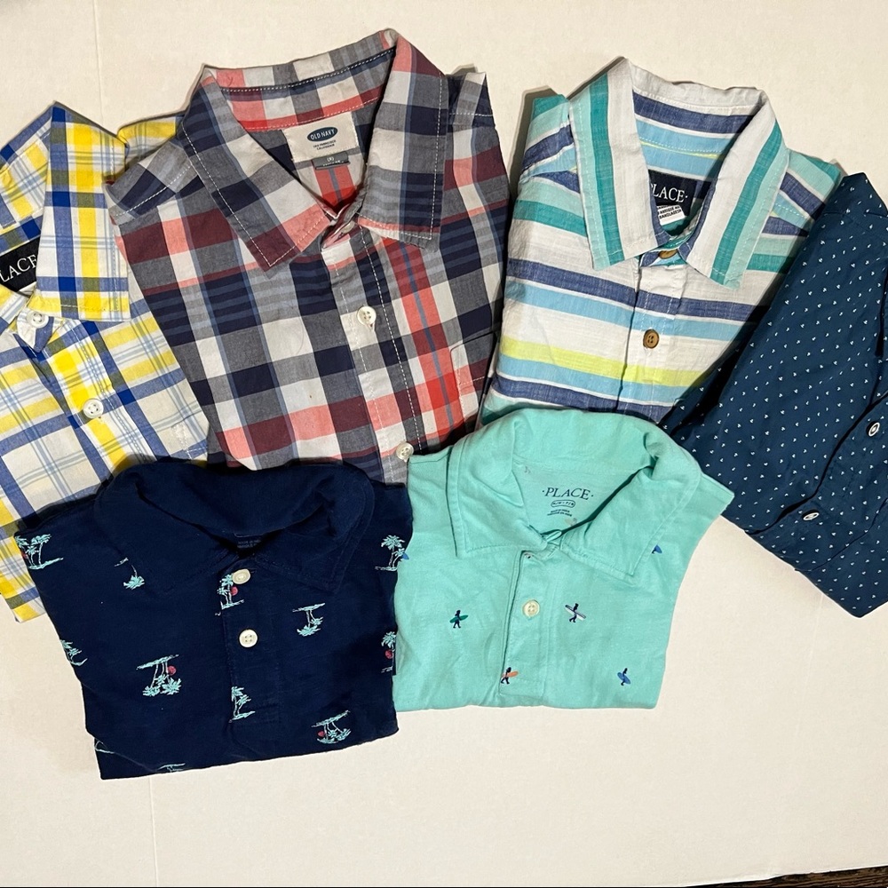 Short sleeve shirts Children Place, Old Navy size 7-8